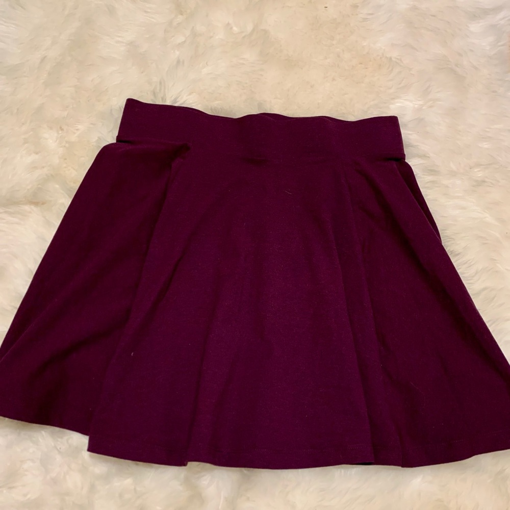 Maroon Skater Skirt